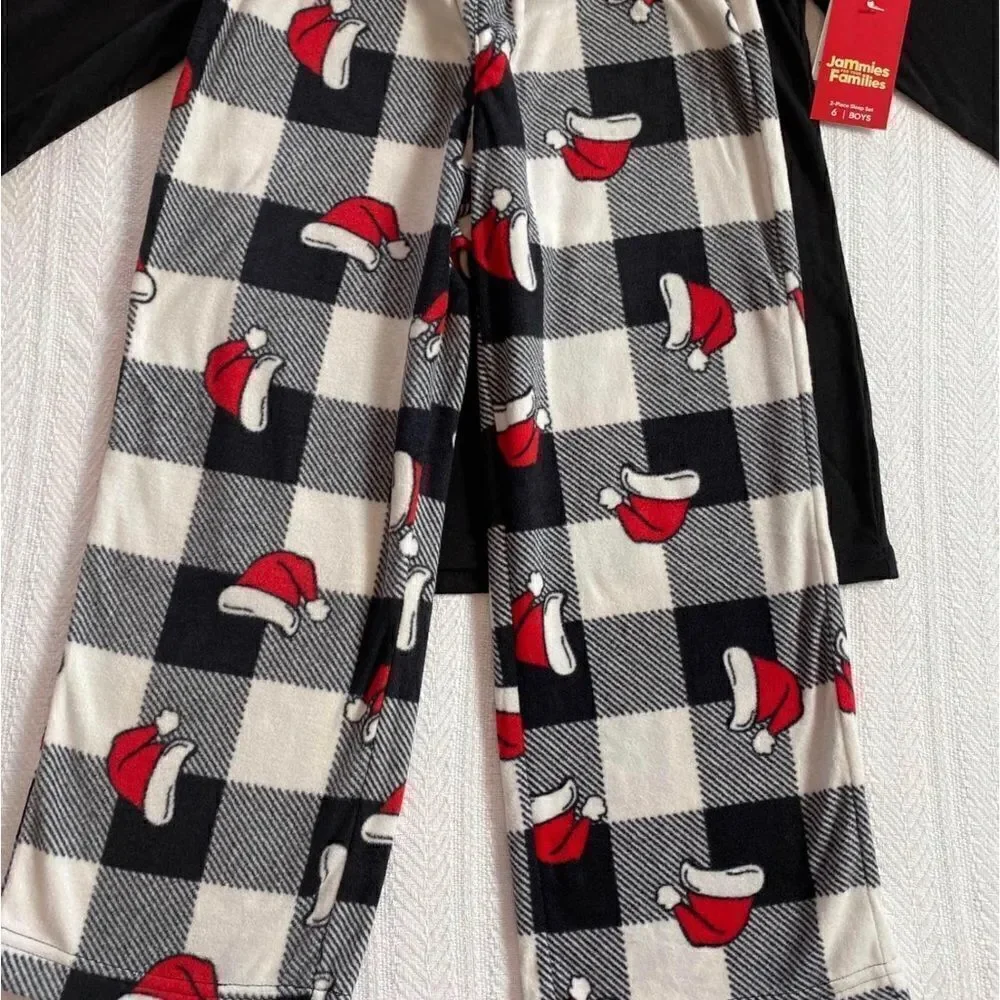 Jammies For Your Families Boys Jolly Santa 2 Pc Set